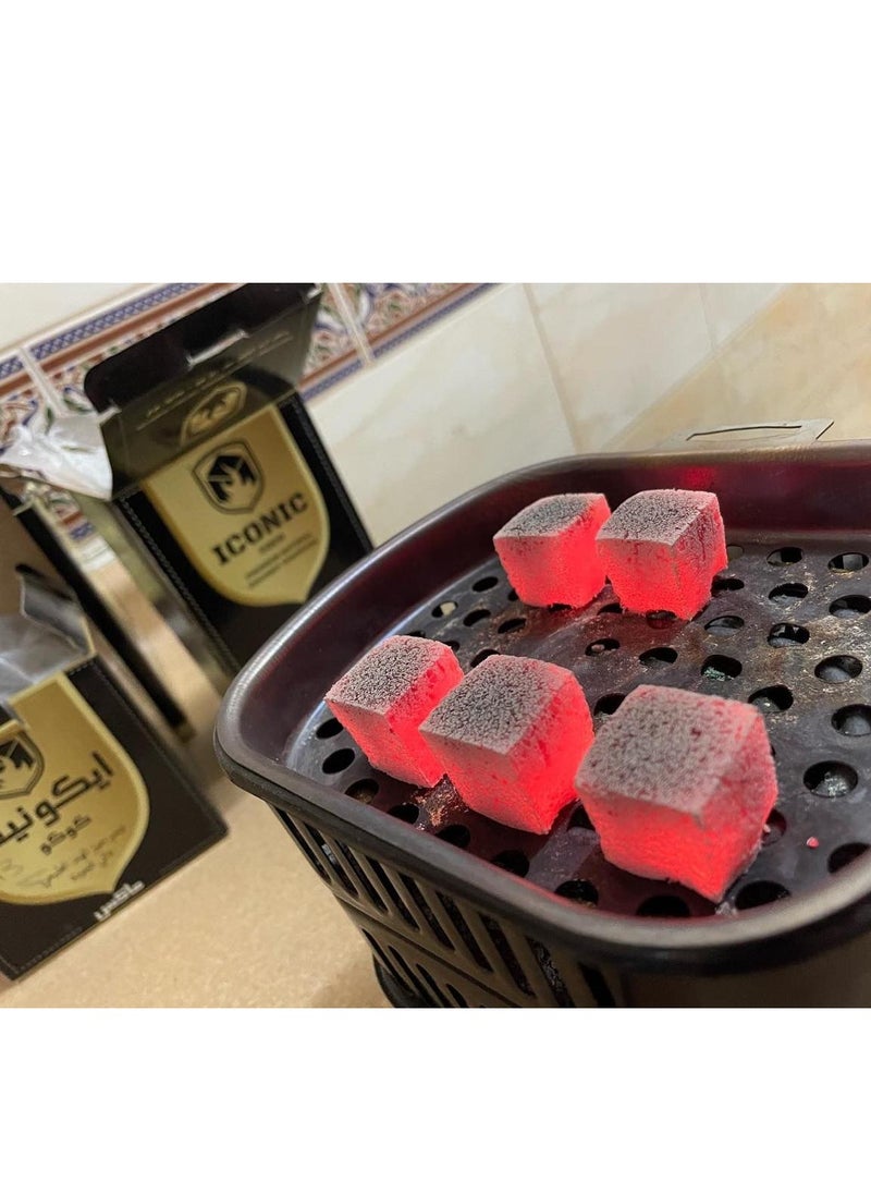 Iconic Iconic charcoal, natural charcoal cubes from coconut shells, 72 pieces,  - Image 2