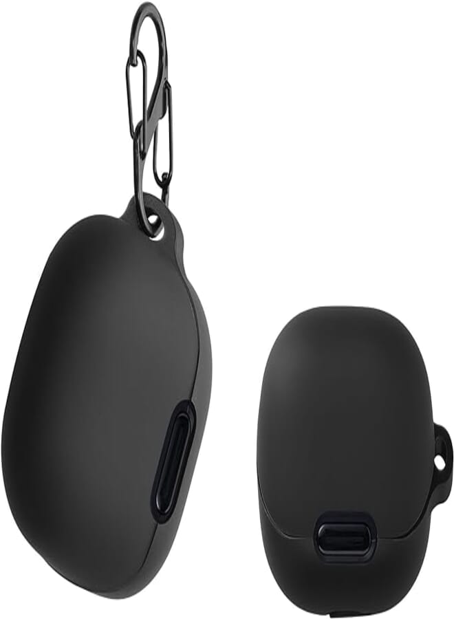حافظة kwmobile متوافقة مع Anker Soundcore Liberty 4 NC Case - حافظة سماعات رأس - غطاء سيليكون TPU - حافظة واقية باللون الأسود