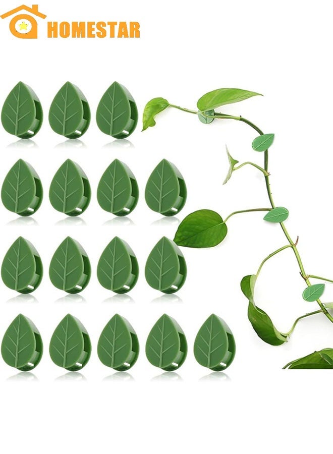 HOMESTAR 60 Pcs Plant Wall Clips, Wall Fixing Clips, Plant Climbing Tools, Leaf Simulation Clips For Garden, Plant Vines - Image 1