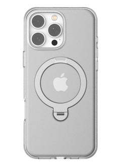 TORRAS Upgraded 360° Spin Magnetic Stand for iPhone 16 Pro Max Case, [Built-in Kickstand, Ring Rotatable Holder][Compatible with MagSafe][Mil-Grade Shockproof] Translucent Back 6.9 inch, Clear  - Image 2