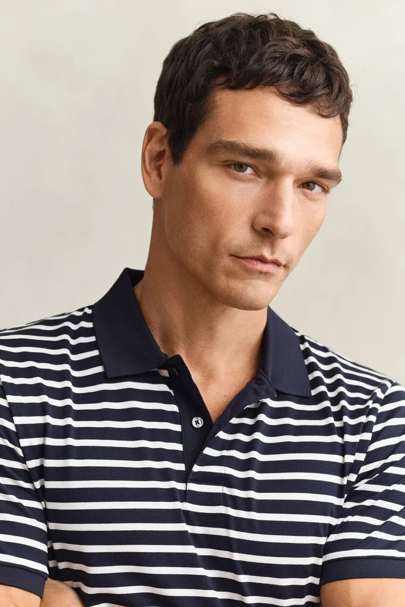 GANT Pima Cotton Striped Polo Shirt