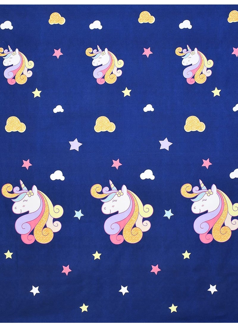 BREVARD BREVARD Glacecotton Single Duvet CoverRajai CoverBlanket Cover with Zipper 60x90 Inches Blue Cartoon Printed  - Image 4