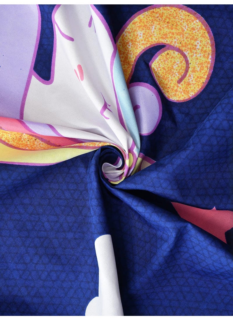 BREVARD BREVARD Glacecotton Single Duvet CoverRajai CoverBlanket Cover with Zipper 60x90 Inches Blue Cartoon Printed  - Image 3