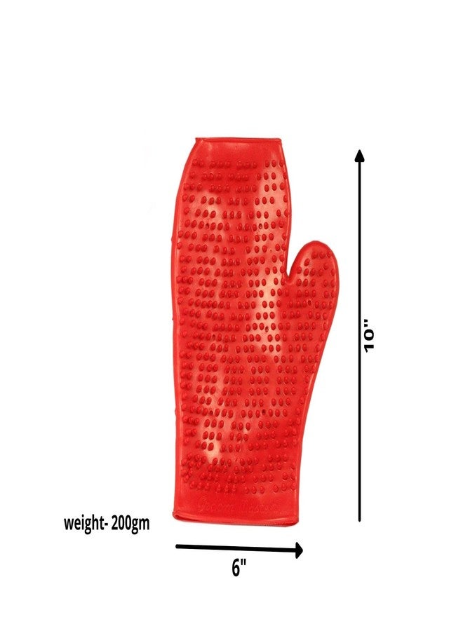 PetWag Dog Glove for Bath, Free Size Rubber Grooming Glove, Color May Vary - Image 2