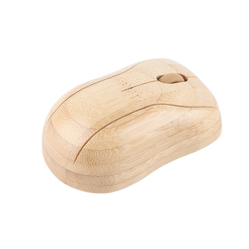Wireless Office Keyboard: 2.4GHz Wireless Connection 32.8ft Range Plug And Play Bamboo Wood Shell - Wide System Compatibility Computer Control Device for Gaming Office Holiday Gifting - Image 5