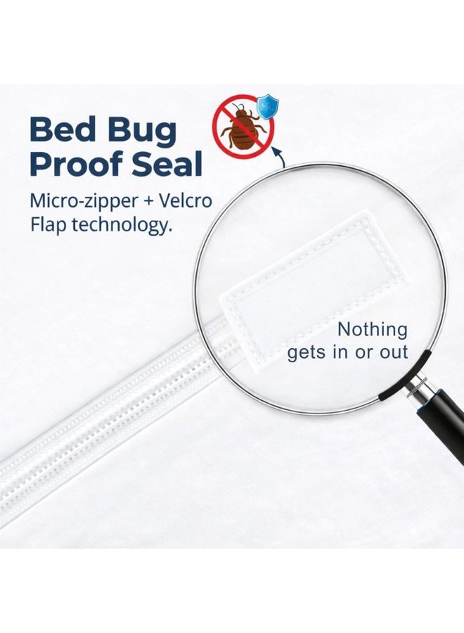 Guardmax Bedbug Proof/Waterproof Mattress Protector Cover - Zippered Style - Quiet - Image 3