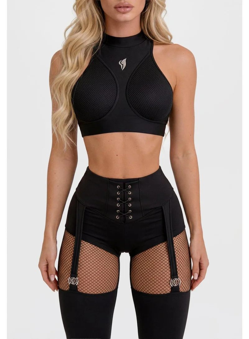 Bona Fide  Aguilera Strip High Waist Gym Leggings for Women for Women | Best Price UAE