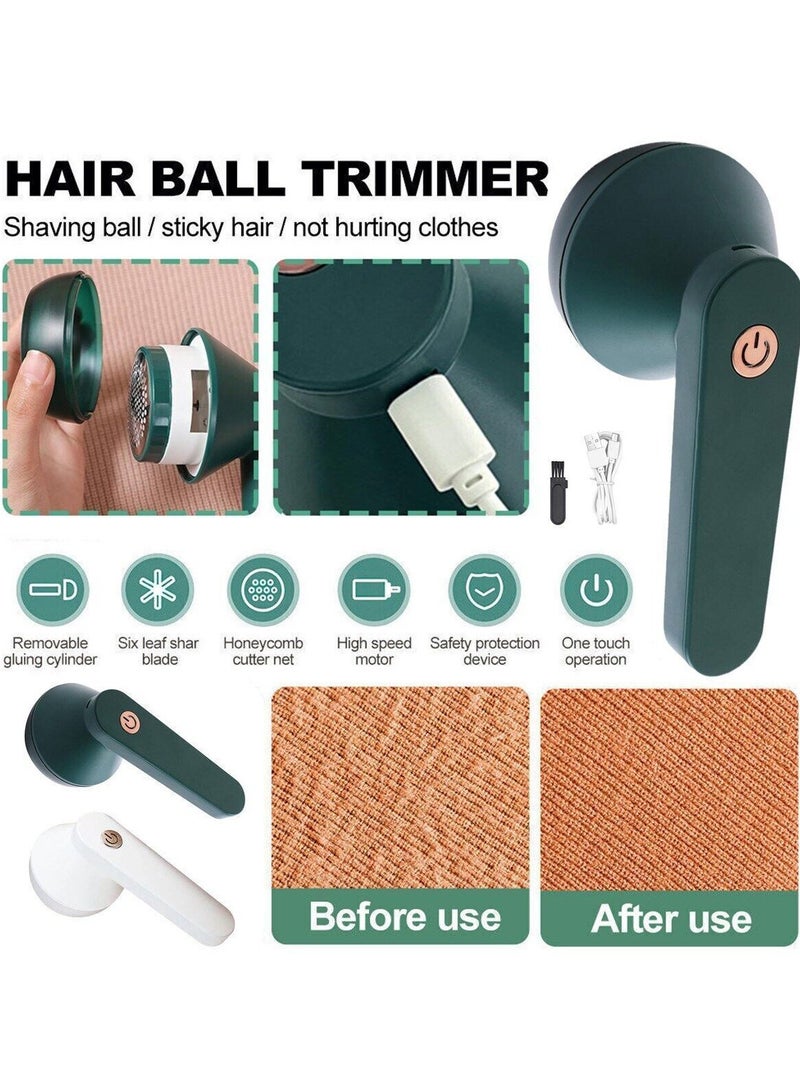 Fabric Shaver, Electric lint Remover Rechargeable, Sweater Defuzzer Lints Fuzzs Pilling Pills Trimmer, Portable Fuzz Remover for Clothes and Furniture Cleaning Brush and Fabric Protector  - Image 2