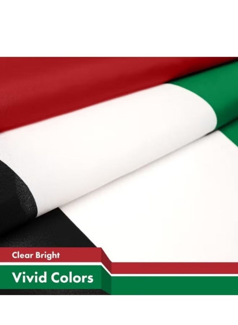 Aspire Books UAE National Flag with Stick 30x40cm – Handheld United Arab Emirates Flag for National Day, Events & Decorations (ND0559) - Image 3