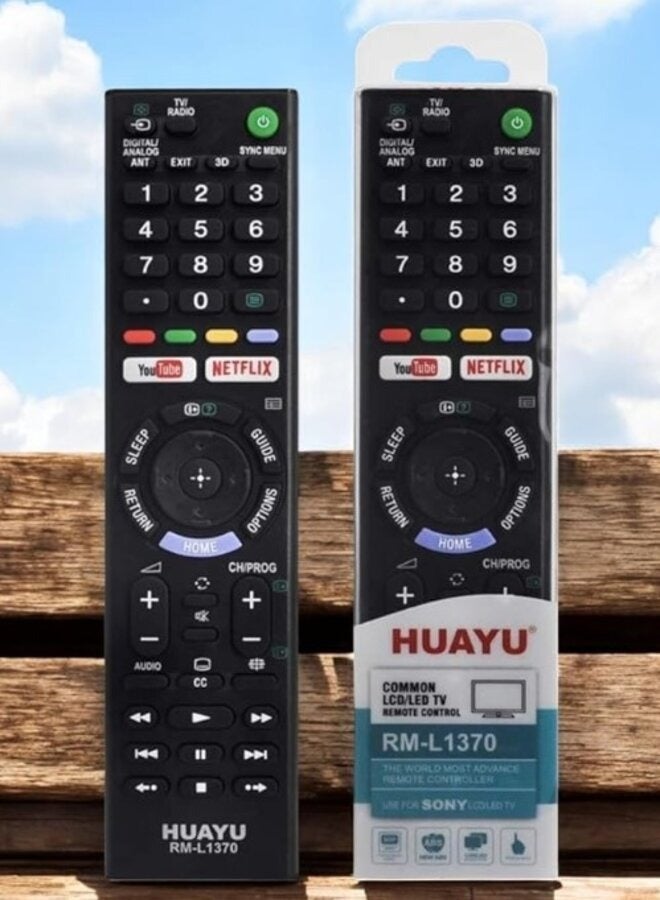 TV RM-L1370 Replacement Remote Control fit for Sony SMART LED HD TV KD-65X8508C - Image 1