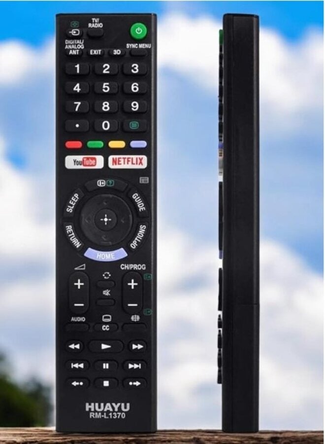TV RM-L1370 Replacement Remote Control fit for Sony SMART LED HD TV KD-65X8508C - Image 3