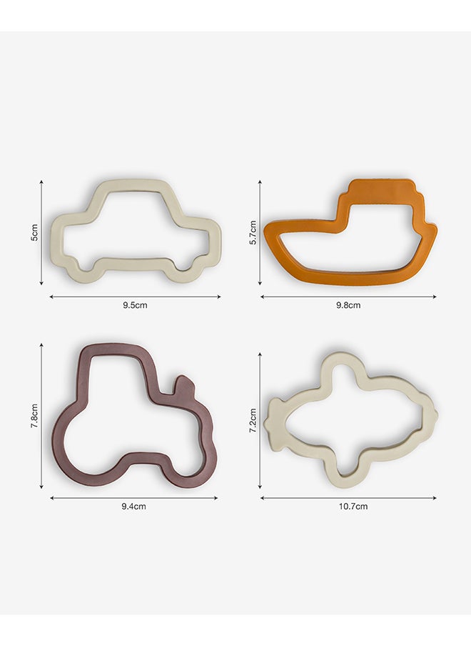 Citron - Sandwich Cutters, Set Of 4, Vehicles - Image 1