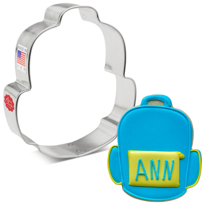 Ann Clark Cookie Cut Backpack Cookie Cutter  3.75"" Made in USA by Ann Clark - Image 1