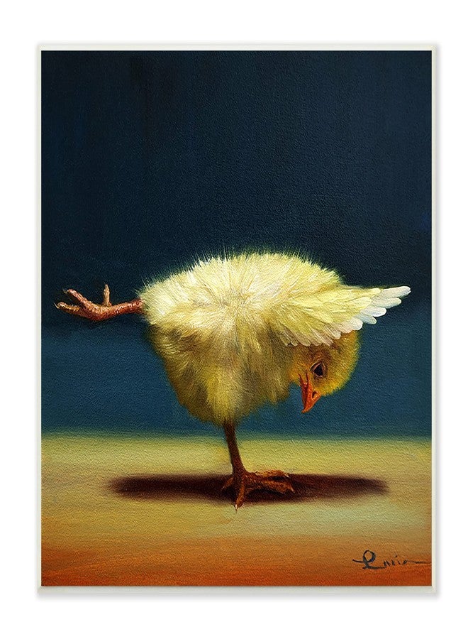 Stupell Industries Yoga Chicks Warrior III Pose Funny Animal Painting - Image 1