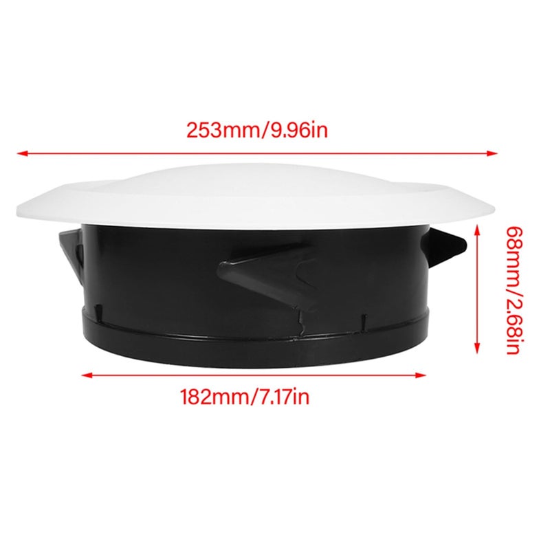 100mm Round Soffit Vent Cover Adjustable Exhaust Grille For Kitchen Bathroom Air Circulation - Image 3