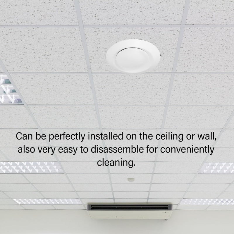 100mm Round Soffit Vent Cover Adjustable Exhaust Grille For Kitchen Bathroom Air Circulation - Image 5