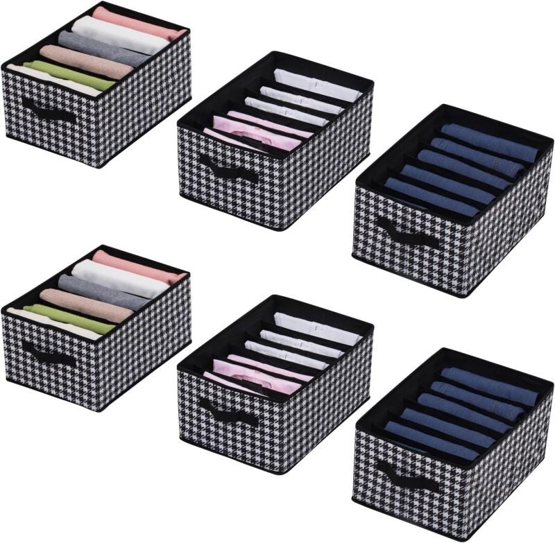Wardrobe Organizer 40*28*20 Cm Durable Steel Frame Construction - Foldable Design Clothes Storage for Home Closet Wardrobe Organization - Image 1