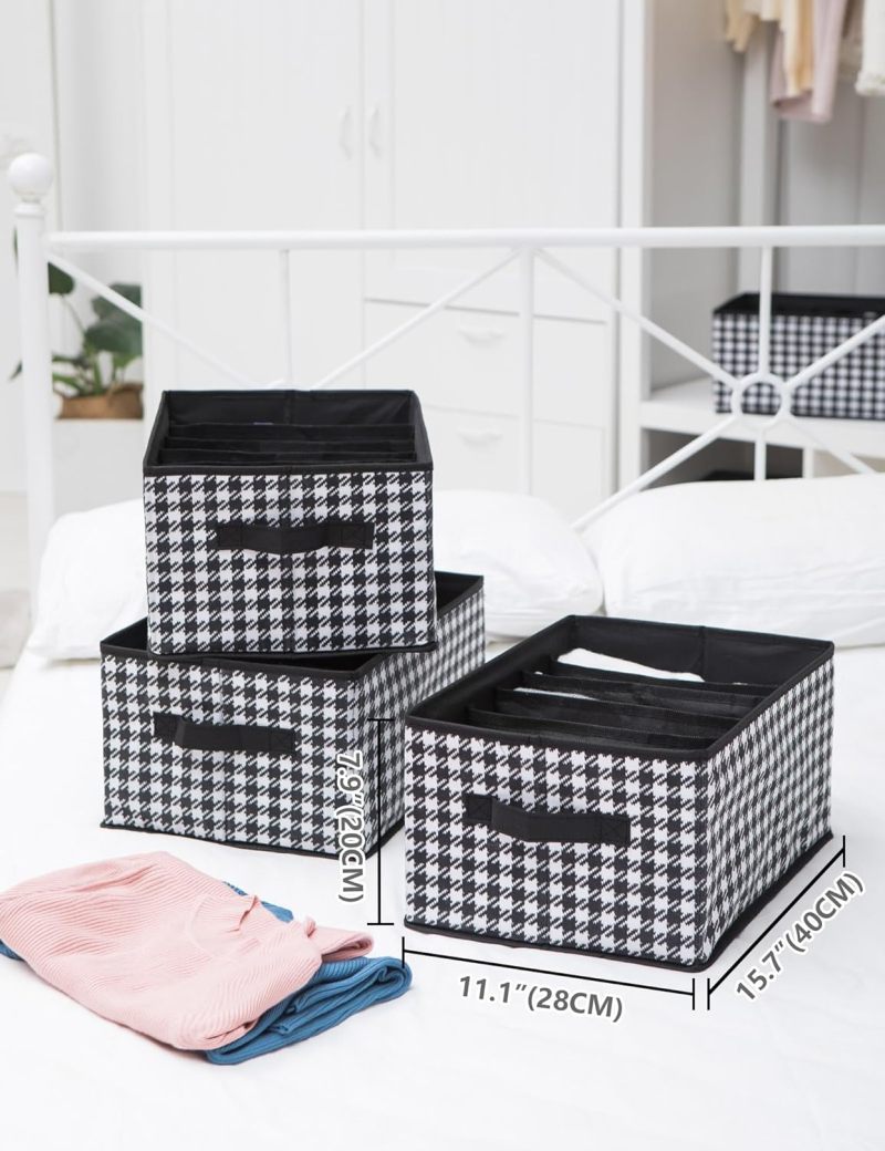 Wardrobe Organizer 40*28*20 Cm Durable Steel Frame Construction - Foldable Design Clothes Storage for Home Closet Wardrobe Organization - Image 5