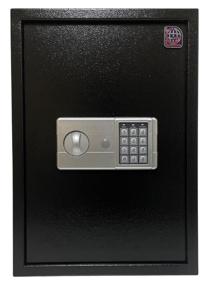 LOTFY GROUP LG Safebox Code- 50LGK- 50*35*31CM- Black Gray Colour- Home Office Safe Box- Electronic Lock- Key Lock - Image 1