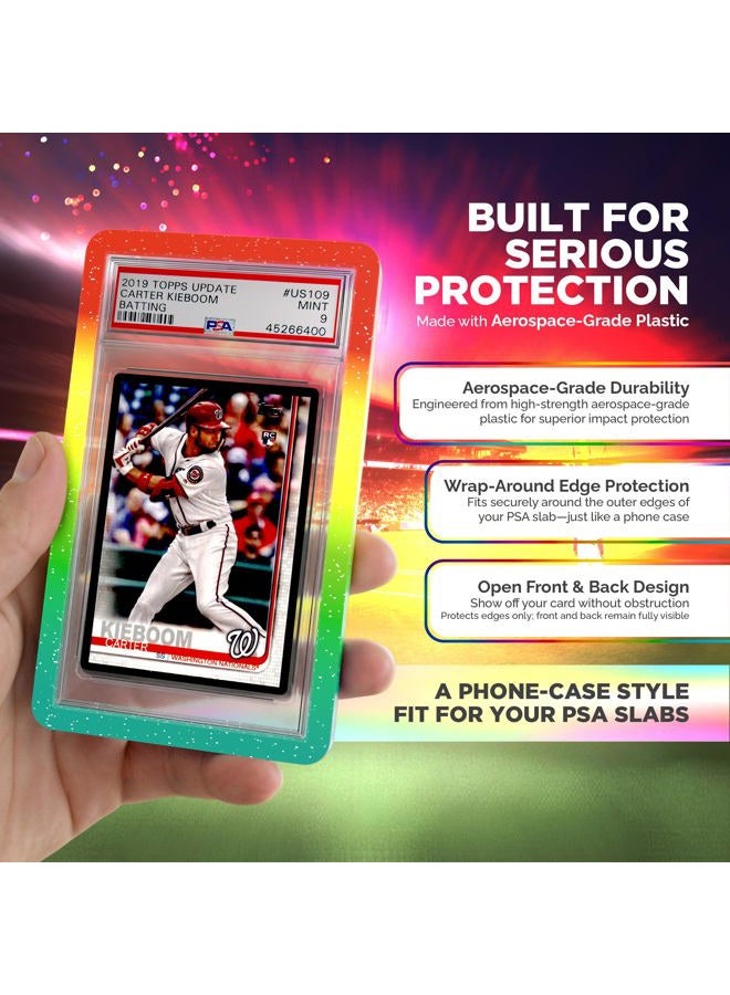VALUN PSA Slab Bumper 5 Pack (Multi-Color) – Hard TPU PSA Slab Protector Guard for Graded Cards – PSA Slab Bumper Guard for PSA Slabs – Card Slab Protector for PSA Card Protection - Image 3