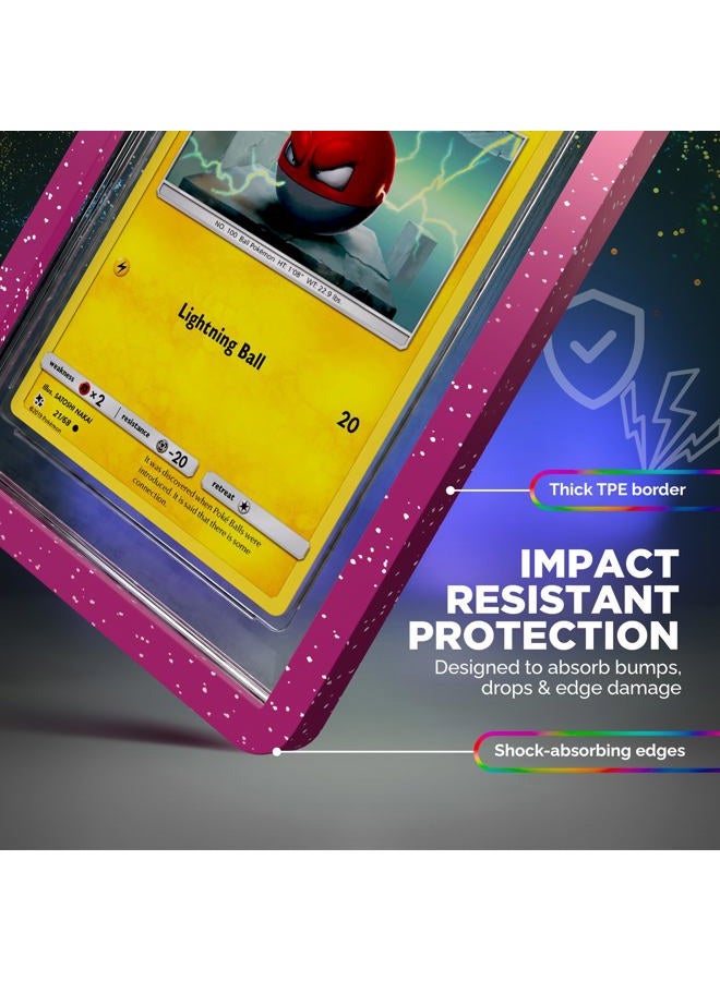 VALUN PSA Slab Bumper 5 Pack (Multi-Color) – Hard TPU PSA Slab Protector Guard for Graded Cards – PSA Slab Bumper Guard for PSA Slabs – Card Slab Protector for PSA Card Protection - Image 4