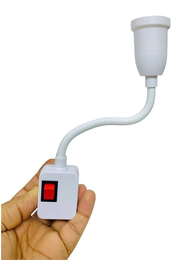 إيروريكس حامل المصباح نوع المسمار المقبس مرن وسهل التحرك في أي اتجاه مع مفتاح التشغيل / الإيقاف. - Image 3