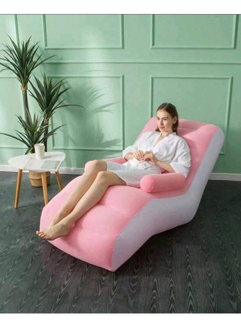 Generic Inflatable Sofa Air Bed Lounger Portable Inflatable Chair - Image 3