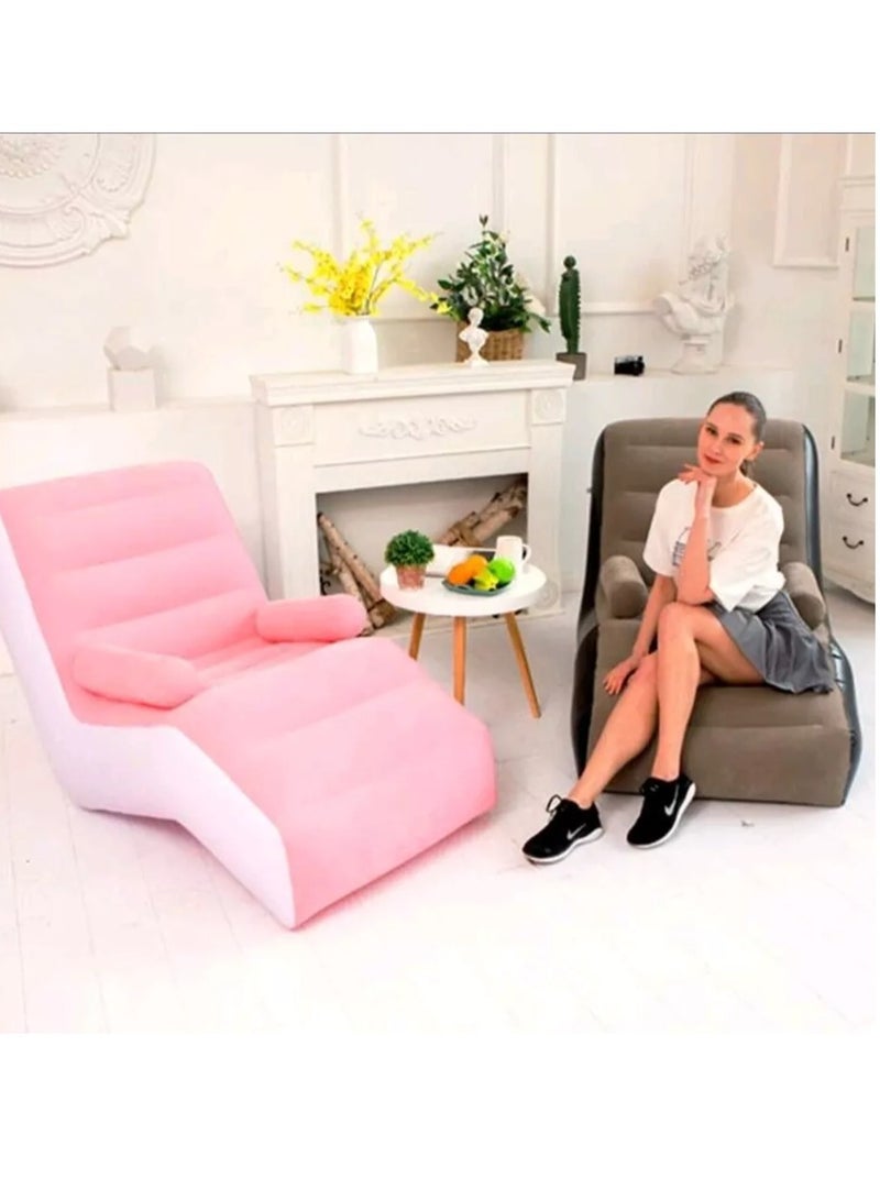 Generic Inflatable Sofa Air Bed Lounger Portable Inflatable Chair - Image 1