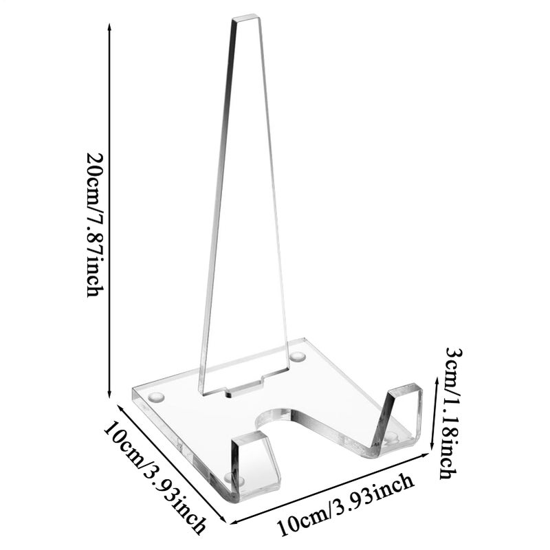 Clear Acrylic Easel Display Stand For Plates Pictures Books Signs Cards - Image 3