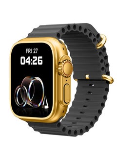 Ultra Smart Watch T10 ULTRA Full Screen With Health Fitness Tracker -black  - Image 3