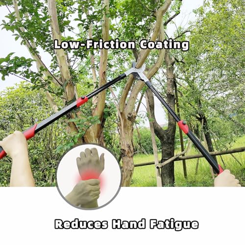 YRTSH Loppers Branch Cutter Heavy Duty Tree Trimmer, Extendable 28-41" Tree Pruner with Compound Action, Tree Cutter with 2 Inch Clean Cut Capacity Chop Thick Branches Effortlessly - Image 3