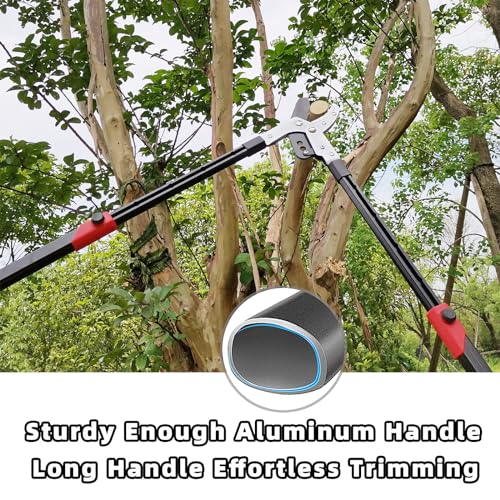 YRTSH Loppers Branch Cutter Heavy Duty Tree Trimmer, Extendable 28-41" Tree Pruner with Compound Action, Tree Cutter with 2 Inch Clean Cut Capacity Chop Thick Branches Effortlessly - Image 4