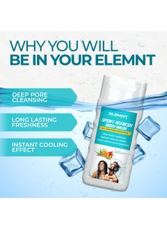 elemnt Sport Refresh Body Wash | Sports Body Wash For Men & Women | Sporty Shower Gel With Instant Cooling Effect | Contains Apple Cider, Aloe Vera, Neem Extracts (200Ml)  - Image 3