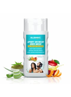elemnt Sport Refresh Body Wash | Sports Body Wash For Men & Women | Sporty Shower Gel With Instant Cooling Effect | Contains Apple Cider, Aloe Vera, Neem Extracts (200Ml)  - Image 1