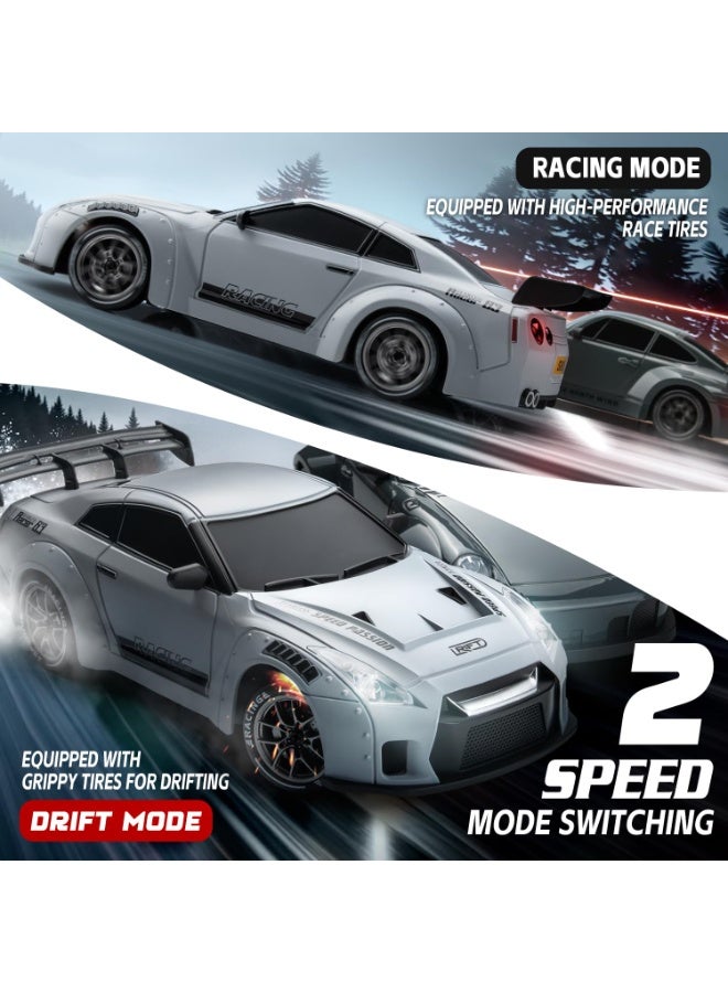 Al LIFE RC Drift Car, 1:24 Scale Remote Control Vehicle with LED Lights, 2.4GHz 20KM/H 4WD High Speed RC Cars, Drifting Tires＆Two Batteries, Racing Sports Toy Idea Gift for Adults Boys Girls and Kids - Image 4