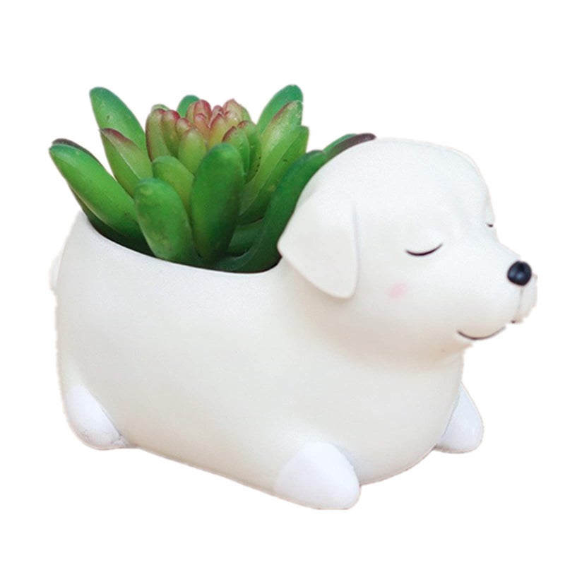 Dog Labrador Concrete Flower Pot Molds Succulent Planter Silicone Molds Epoxy Resin Clay Cement Mould Candle Holder Mold Storage Box Mold