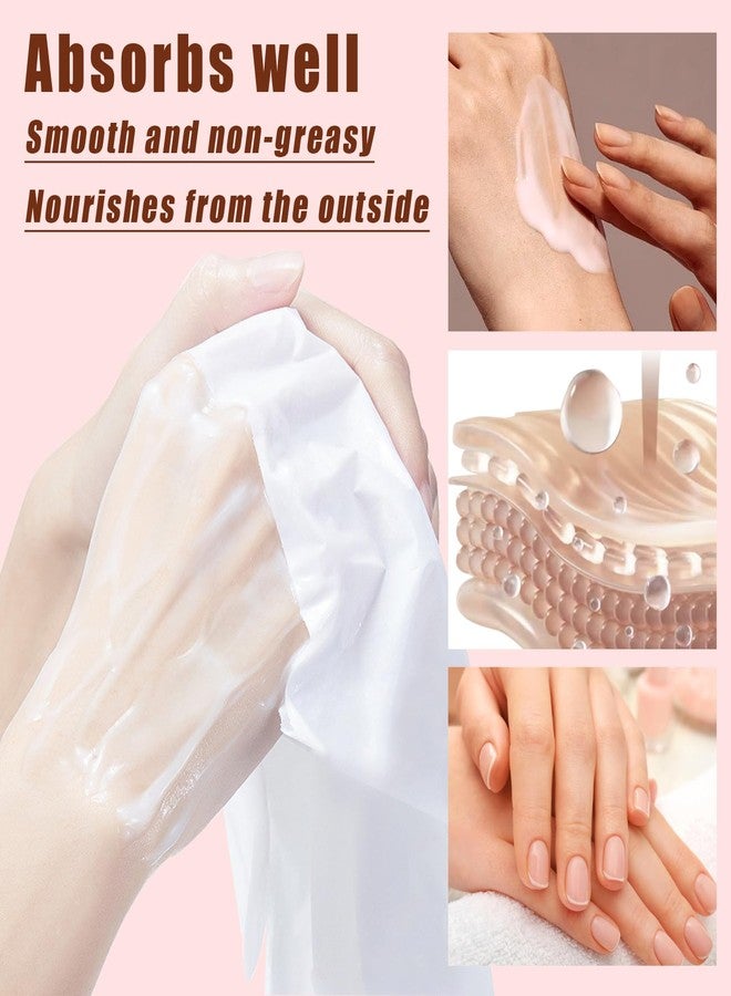 WENJLYJ 6 Pairs Hand Mask for Dry Cracked Hands,Nourishing Moisturizing Gloves,Hands Moisturizer for Deep Moisturizing,Silky Smooth Moisturizing Gloves,Hand Care Mask Set(N) - Image 4