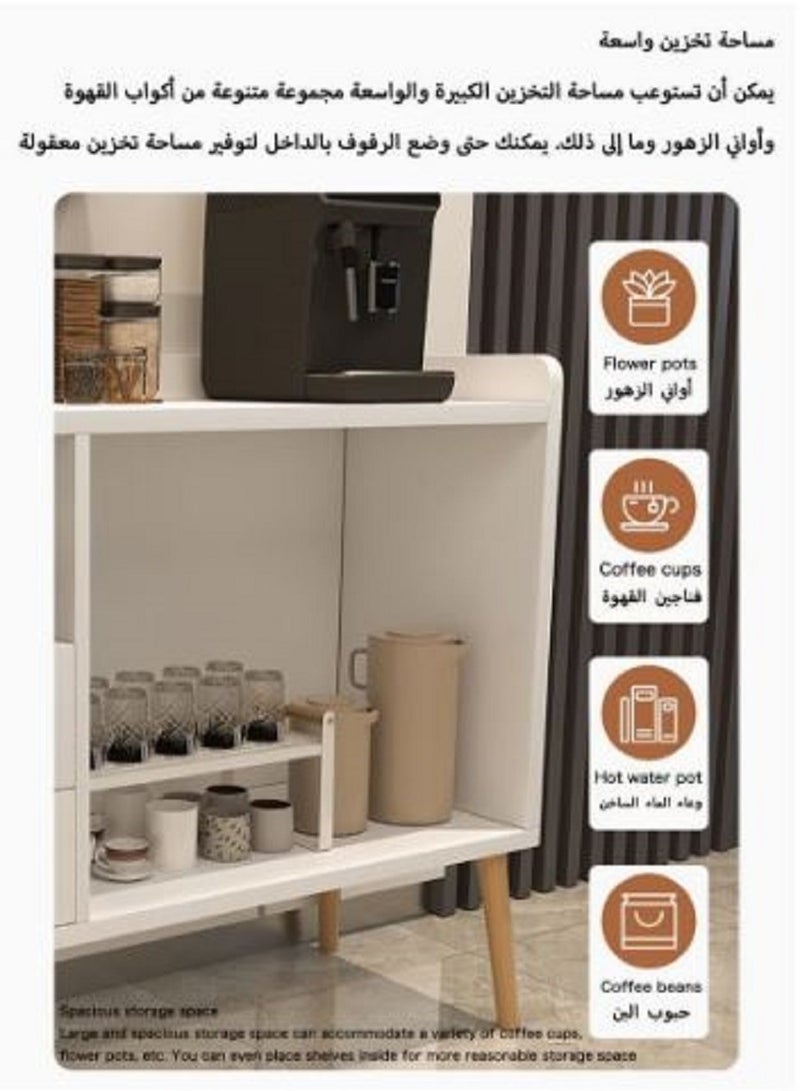إيه جي دي ركن القهوة مع سعة تخزين كبيرة لغرفة المعيشة أو المكتب - Image 5