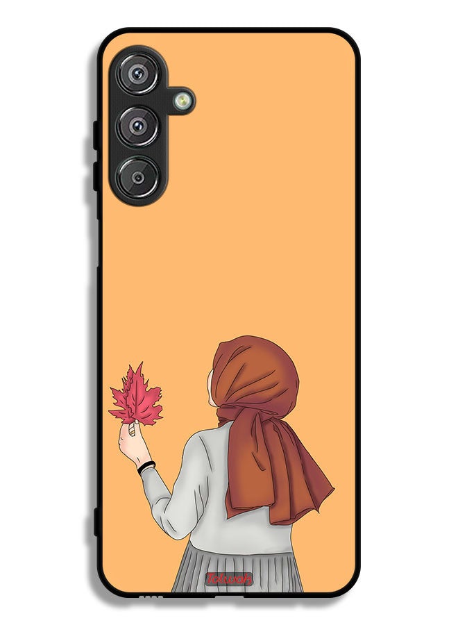 Tolwak Samsung Galaxy F36 Protective Case Cover Holding Leaf - Image 1