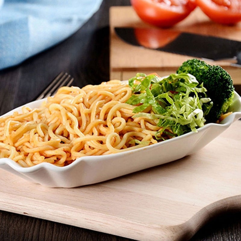 2pcs Ceramic Snack Plates Household Ceramic French Fries Plates Dessert Plates Dishes for Snacks - Image 3