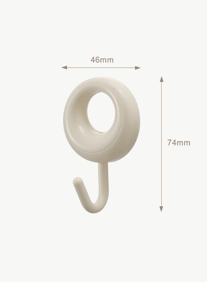 4-Piece Wall Hooks, Non-Tracking Powerful Sticky Hooks, Strong Load Bearing, Suitable for Kitchen, Bathroom and Bedroom  - Image 2