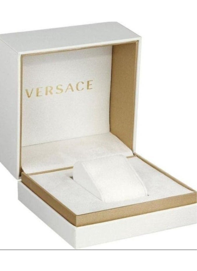 Versace Jeans - Versace Audrey Women's Stainless Steel Sapphire Glass Quartz Watch 38 mm Swiss Watch with Steel Bracelet and Versace Agency Box - Image 1