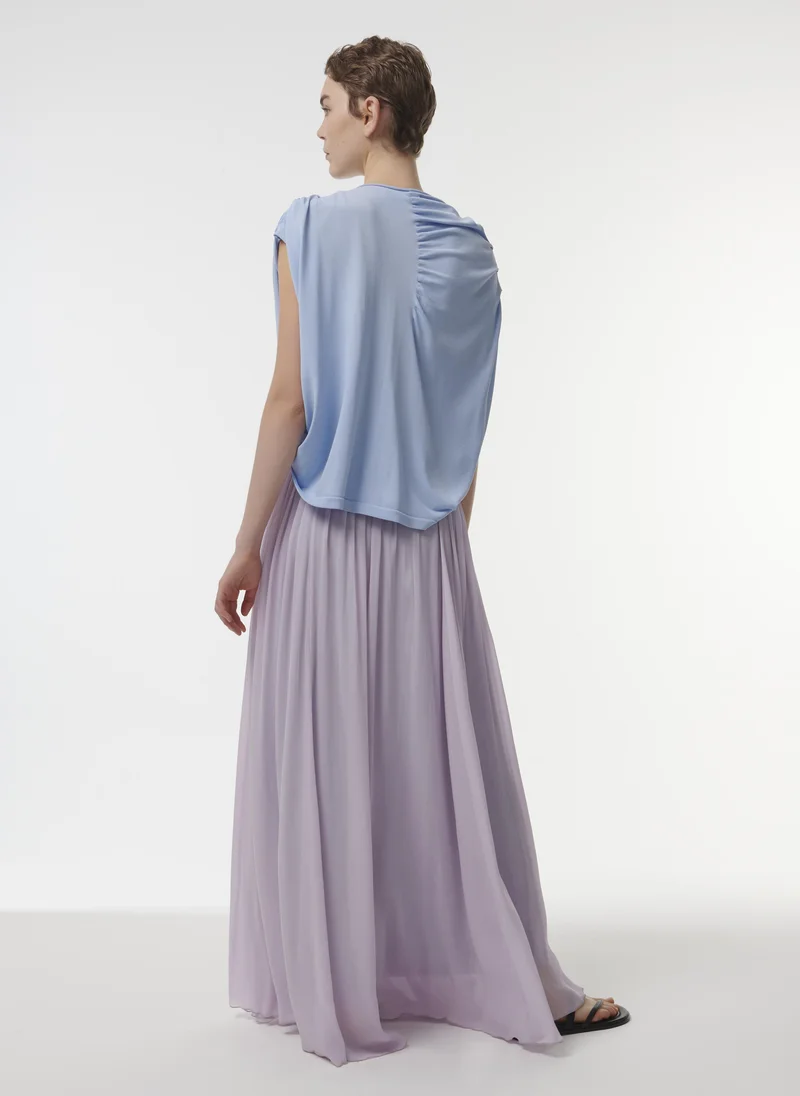 leem  Pleated Shoulder Top for Women | Best Price UAE