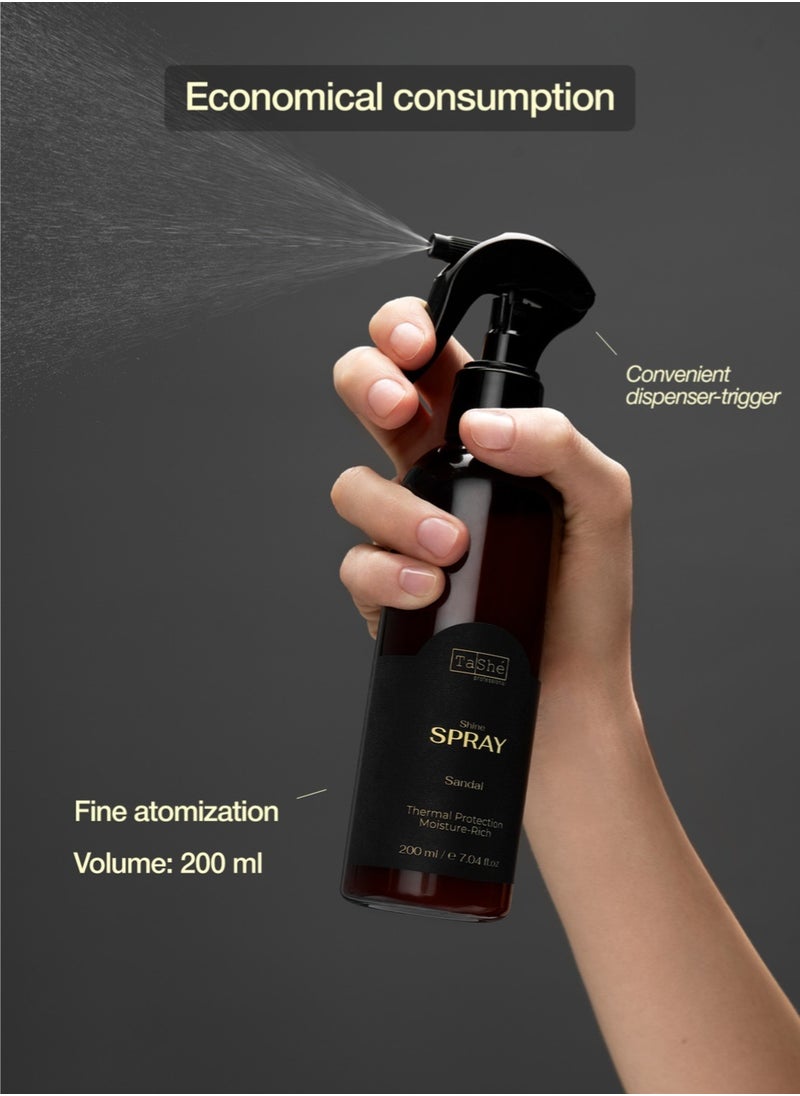 Tashe Perfumed Moisturizing Thermal Protection Hair Spray with Biotin, Aloe Vera, Mango & Kiwi, 200 ml  - Image 5