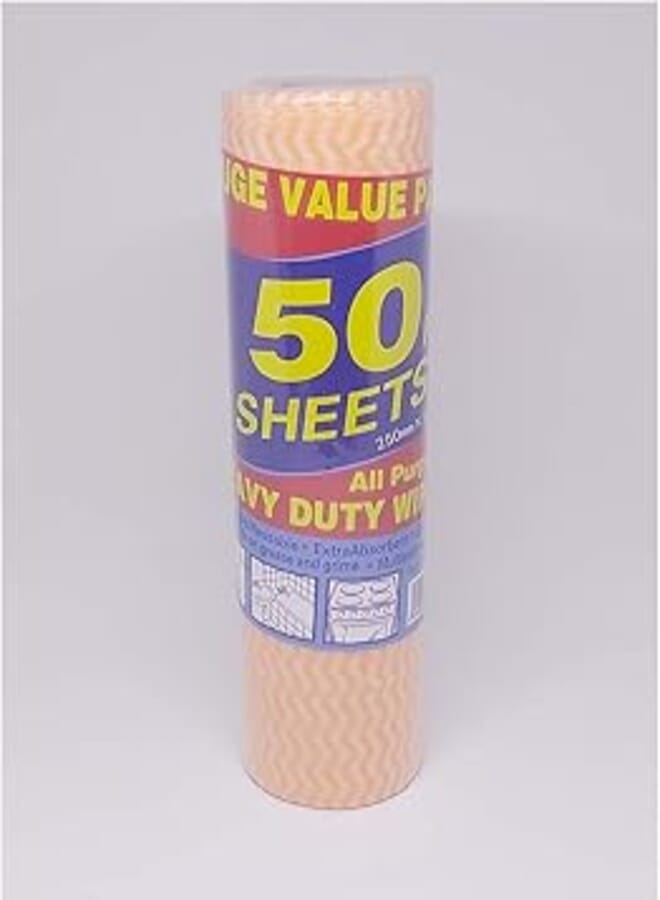 Kitchen Multi-Use Towels Roll (50 Sheets) - Orange