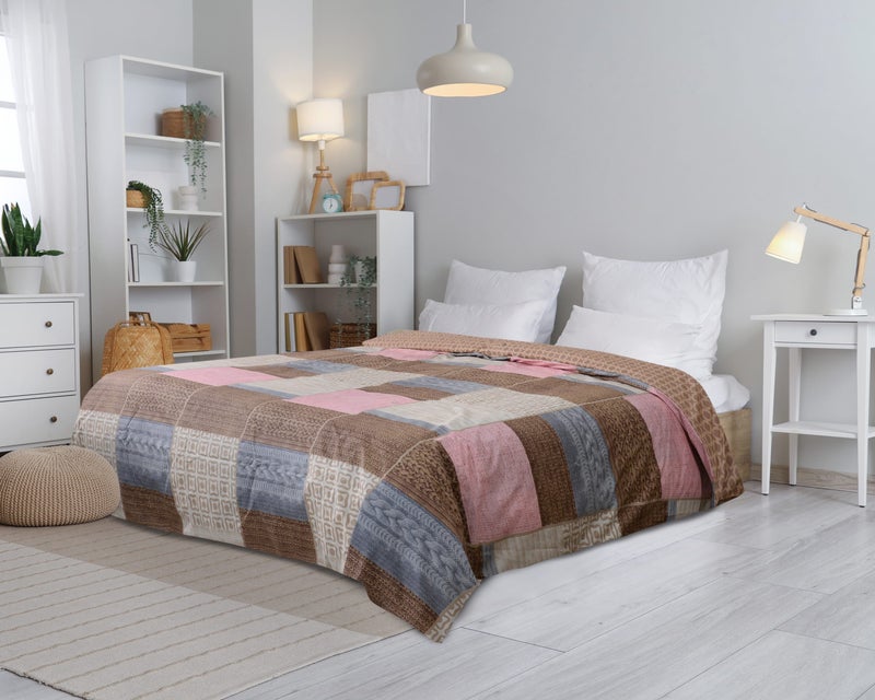 كيس لحاف قطن فوربد، 240×240 سم، 1500 جرام - متعدد الالوان