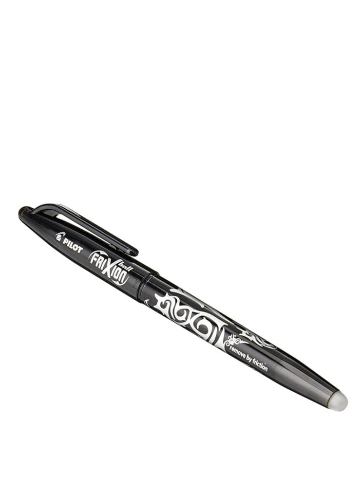 Pilot Frixion Erasable Rollerball Pen, 0.7 mm Tip - Black, Box of 12 - Image 1