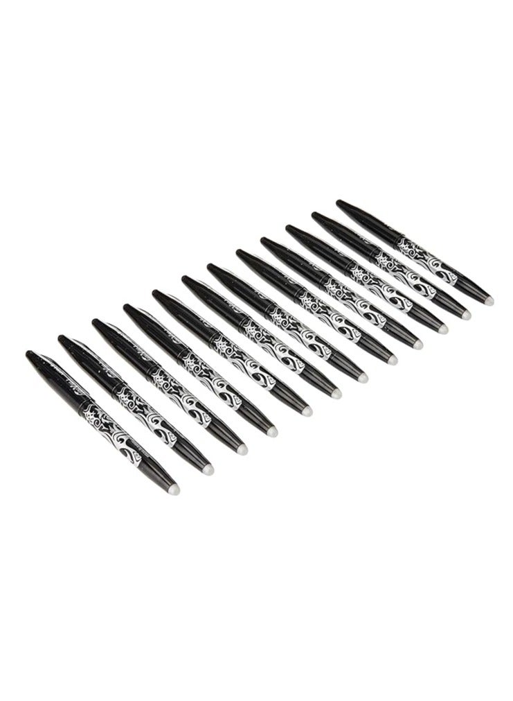 Pilot Frixion Erasable Rollerball Pen, 0.7 mm Tip - Black, Box of 12 - Image 2
