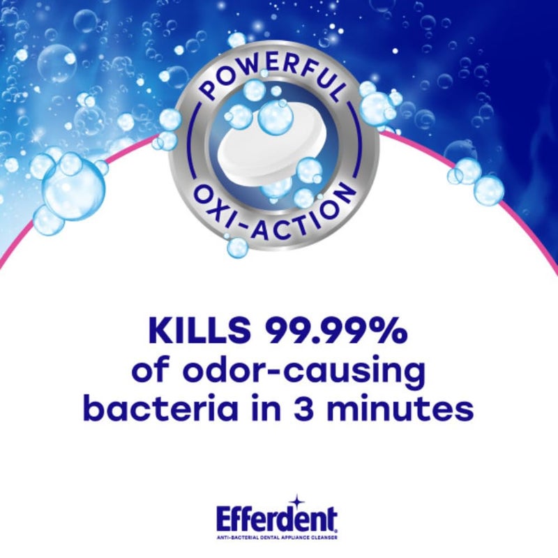 Efferdent Anti-Bacterial Dental Appliance Daily Cleanser, Complete Clean, 102 Tablets - Image 3