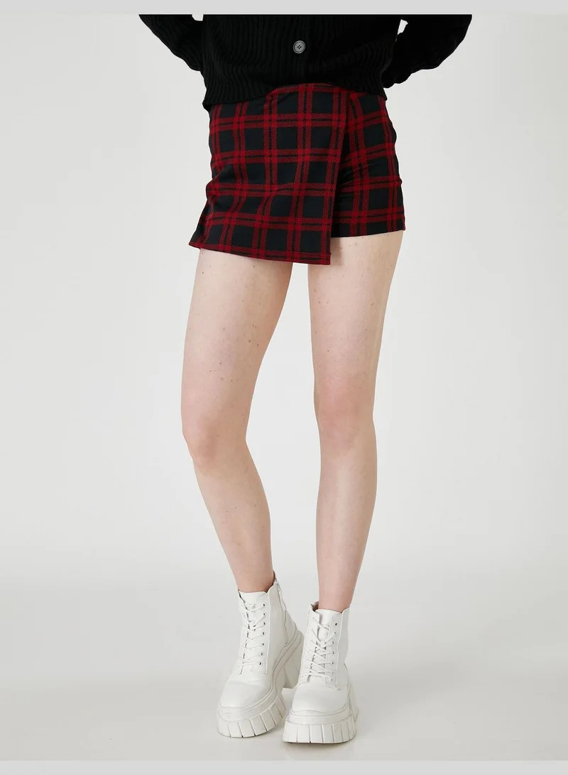 KOTON Patterned Mini Skort